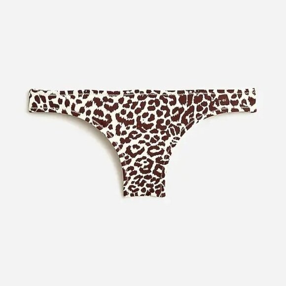 NWT J.Crew Hipster Full-Coverage Leopard Print Bikini Bottom - Picture 4 of 10